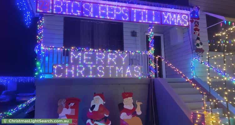 Christmas Light display at 9 Thomas Street, Cardiff