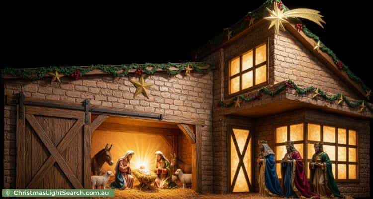 Christmas Light display at 10 Tremaine Avenue, Mickleham