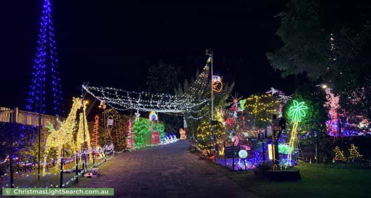 Christmas Light display at 15 Paluna Place, Forest Lake