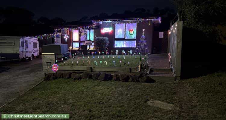 Christmas Light display at 4 Westa Close, Frankston