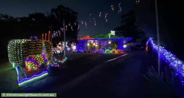 Christmas Light display at 10 Mercer Court, Coldstream