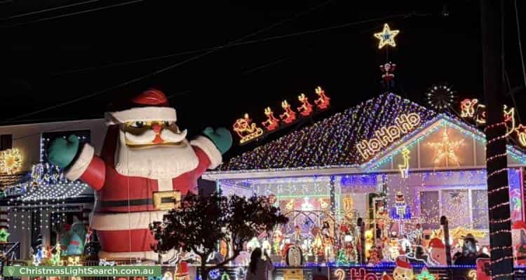 Christmas Light display at 81 Chamberlain Road, Padstow Heights