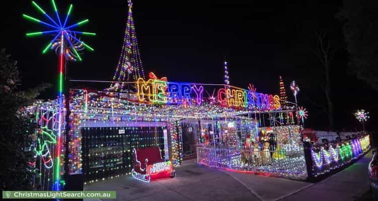 Christmas Light display at 18 Balmoral Way, Pakenham
