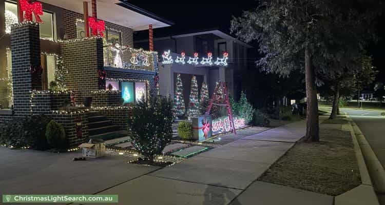 Christmas Light display at 31 Hawke Street, Googong