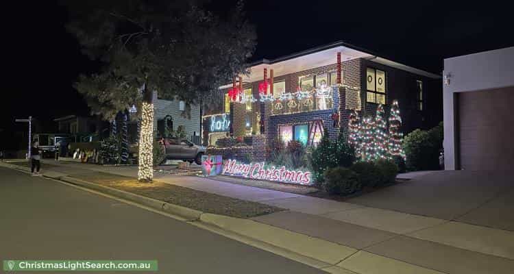 Christmas Light display at 31 Hawke Street, Googong