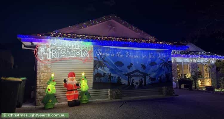 Christmas Light display at 61 Westbury Circuit, Nicholls