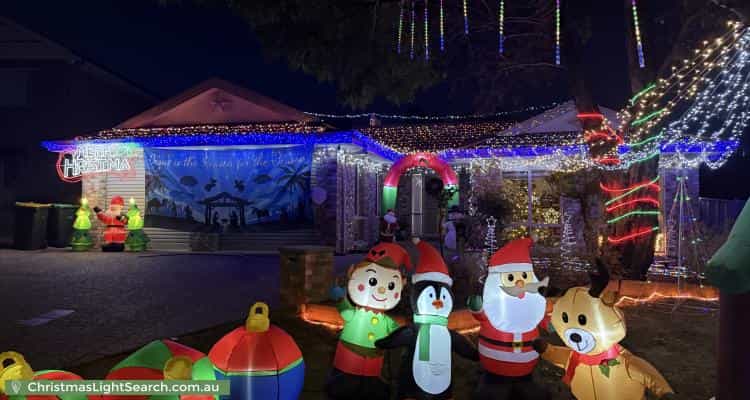 Christmas Light display at 61 Westbury Circuit, Nicholls
