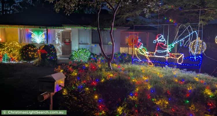 Christmas Light display at 4 Brookes Court, Mooroolbark