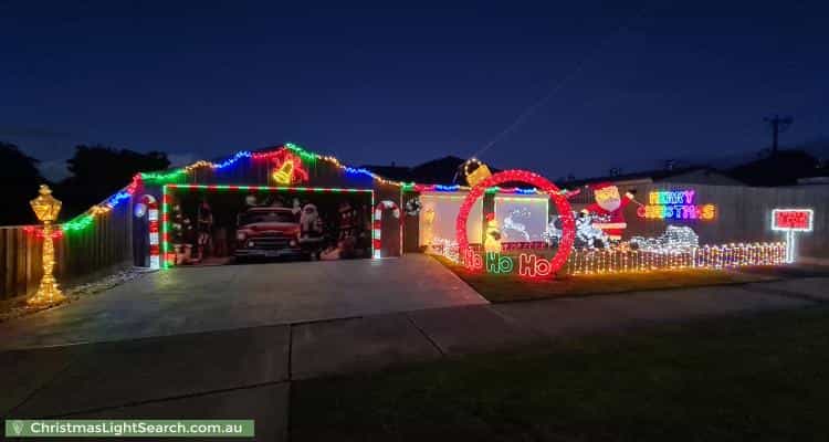 Christmas Light display at 13 MacArthur Drive, Cranbourne