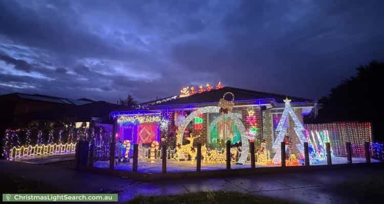 Christmas Light display at 10 Atlas Drive, Cranbourne West