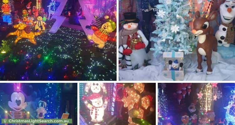 Christmas Light display at 2 Picardy Court, Hoppers Crossing