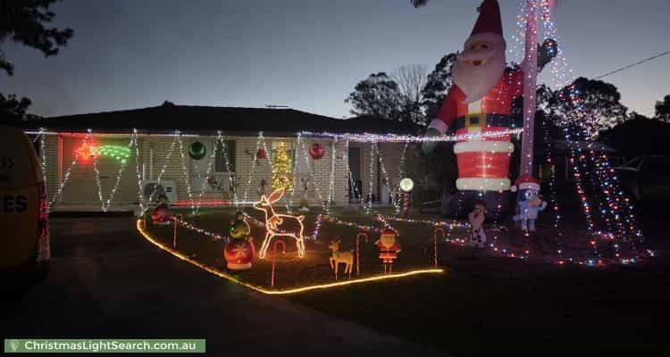 Christmas Light display at  Newline Court, Loganlea