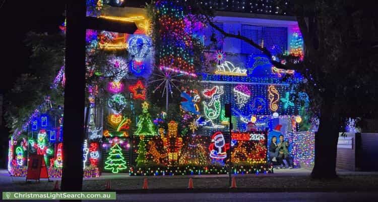 Christmas Light display at 48 Beauchamp Road, Hillsdale