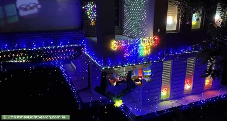 Christmas Light display at 18 Hood Place, Pakenham