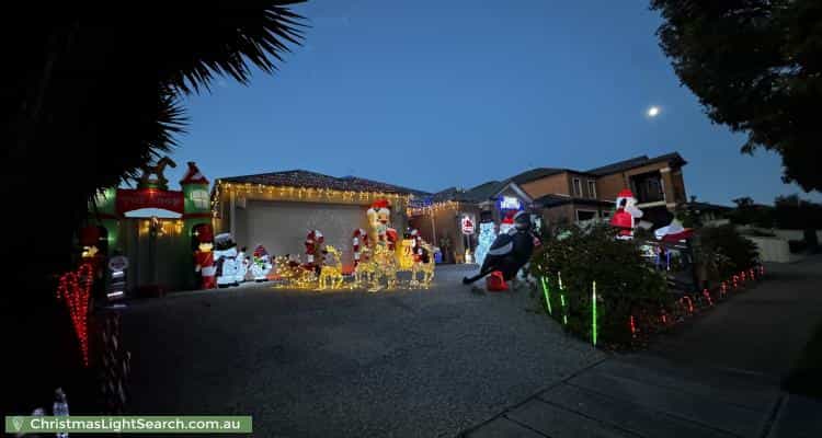 Christmas Light display at 54 Cheviot Drive, Truganina