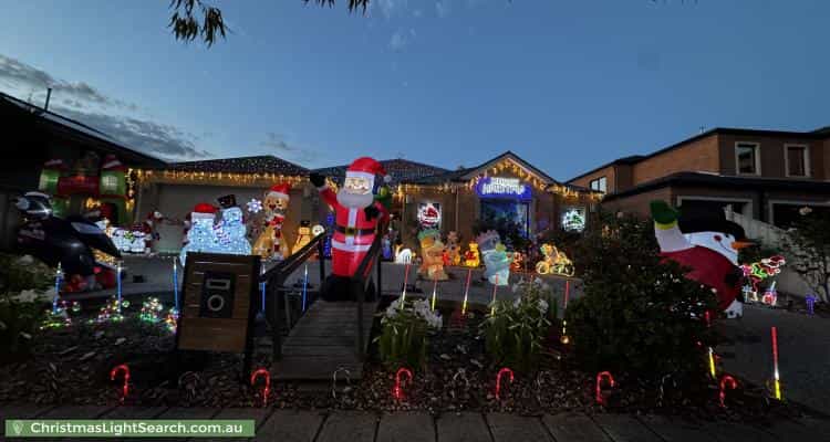 Christmas Light display at 54 Cheviot Drive, Truganina