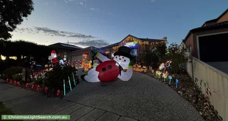 Christmas Light display at 54 Cheviot Drive, Truganina