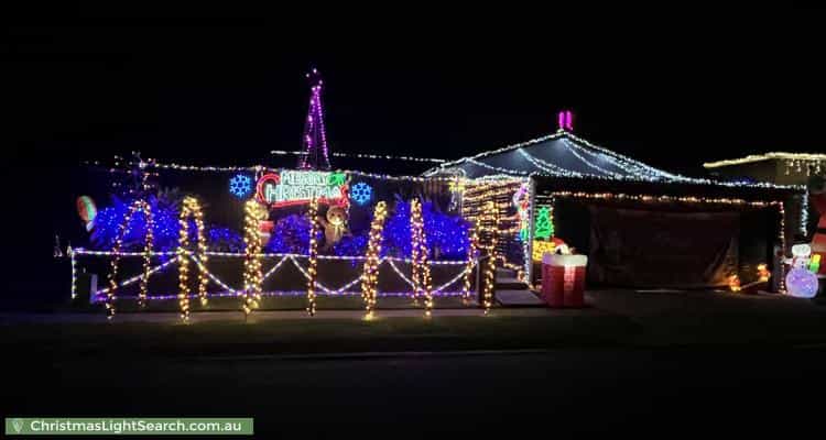 Christmas Light display at  Lilyvale Street, Mansfield