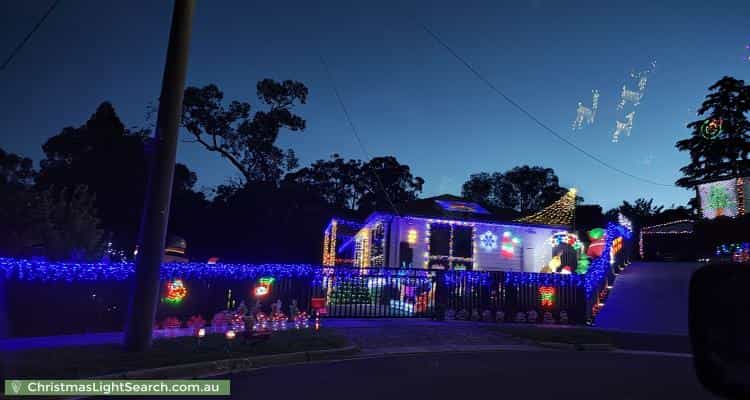 Christmas Light display at  Keith Court, Wandin North