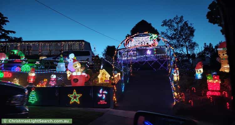 Christmas Light display at  Keith Court, Wandin North