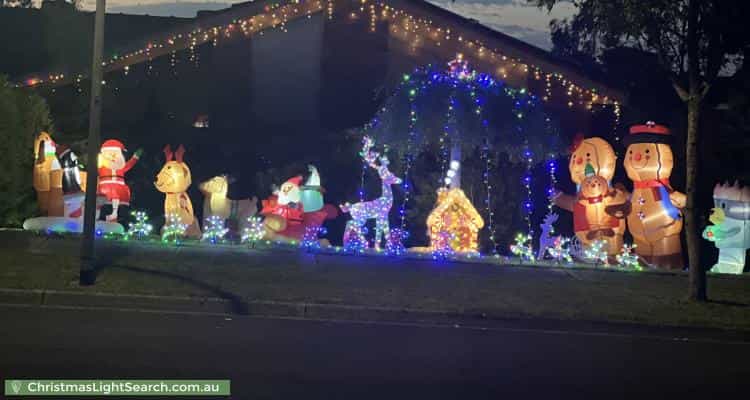 Christmas Light display at 3 Frodsham Road, Ringwood