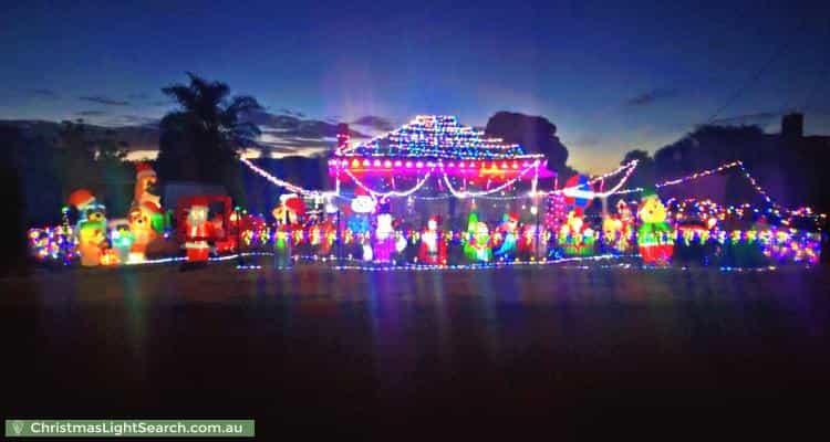 Christmas Light display at 77 Mandeville Street, Hopetoun