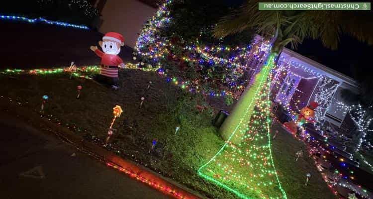 Christmas Light display at  Ahern Road, Pakenham