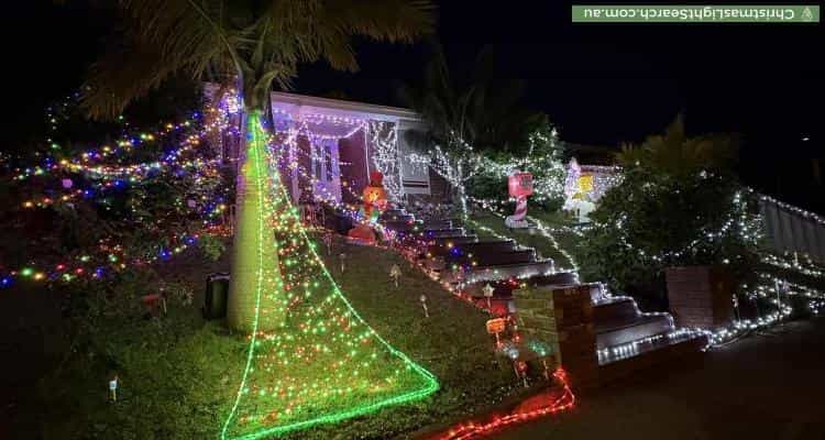 Christmas Light display at  Ahern Road, Pakenham