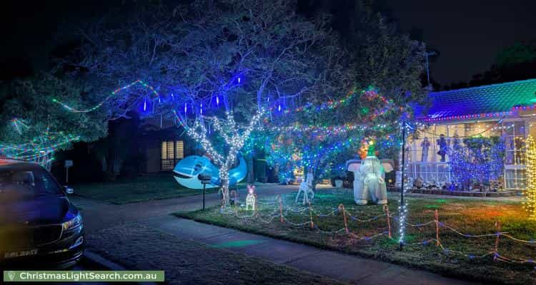 Christmas Light display at 6 Scotney Place, Quakers Hill