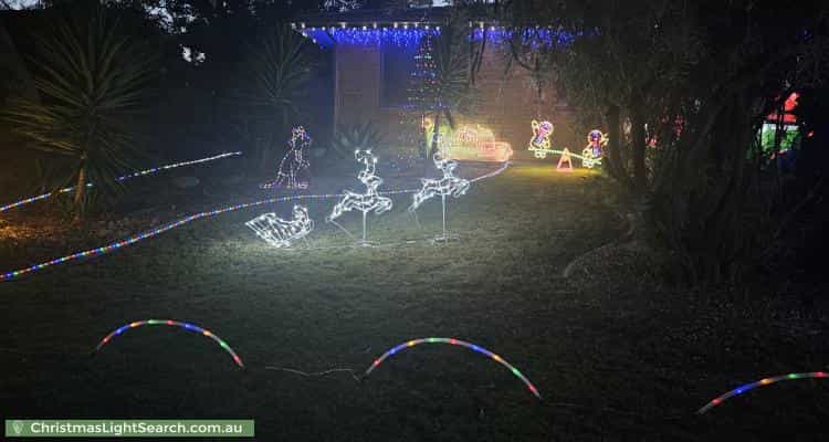 Christmas Light display at 28 Hermitage Place, Wynn Vale
