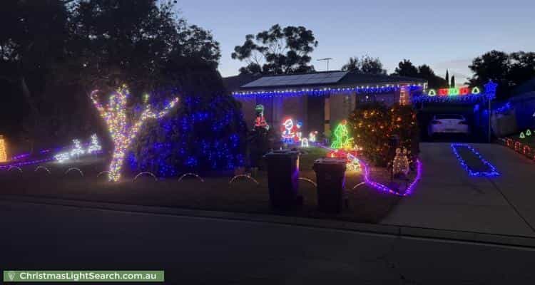 Christmas Light display at 28 Hermitage Place, Wynn Vale