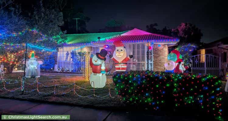 Christmas Light display at 6 Scotney Place, Quakers Hill