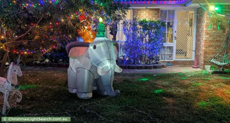 Christmas Light display at 6 Scotney Place, Quakers Hill