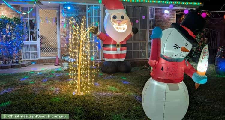 Christmas Light display at 6 Scotney Place, Quakers Hill