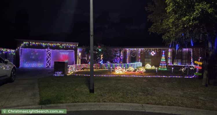 Christmas Light display at 17 Honeysuckle Court, Cranbourne North