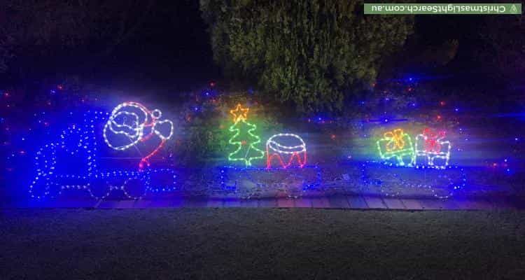 Christmas Light display at 18 Lennon Drive, Woodcroft