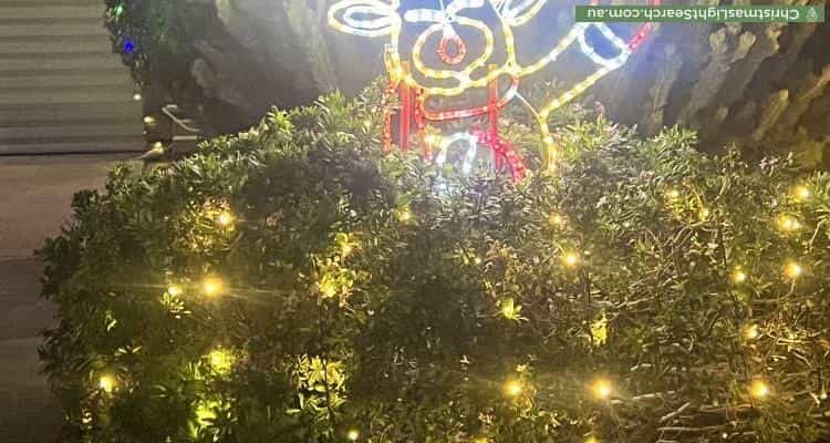Christmas Light display at 18 Lennon Drive, Woodcroft