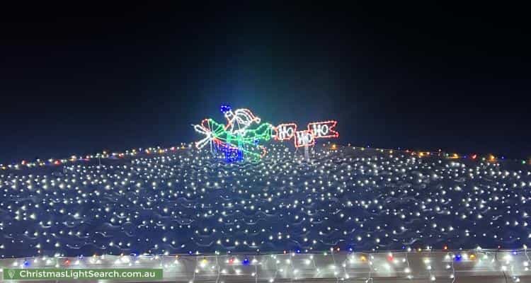 Christmas Light display at 18 Lennon Drive, Woodcroft