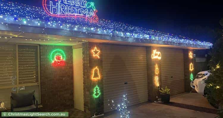 Christmas Light display at 18 Lennon Drive, Woodcroft