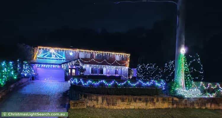 Christmas Light display at 9 Holford Crescent, Gordon