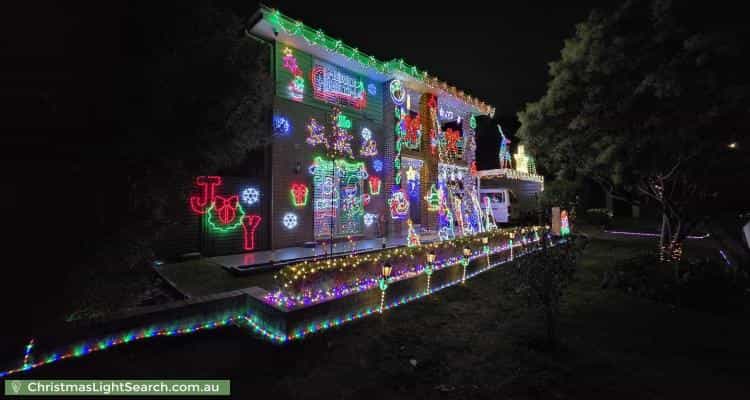 Christmas Light display at 11 Travers Street, Moorebank