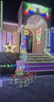 Christmas Light display at 10 Jenkyn Circle, Landsdale
