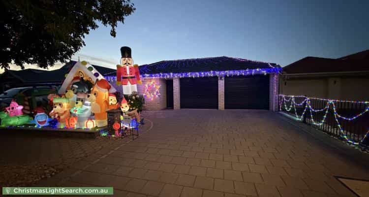 Christmas Light display at 35 Waterside Drive, Burton
