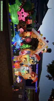 Christmas Light display at 35 Waterside Drive, Burton