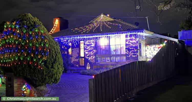 Christmas Light display at 6 Peron Court, Boronia