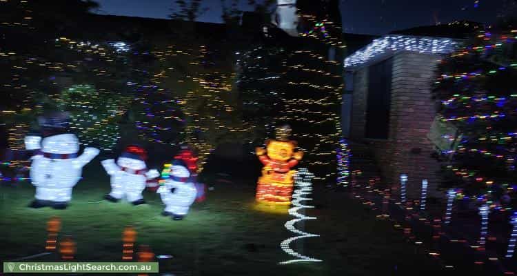 Christmas Light display at  Greenglades Court, Wandin North