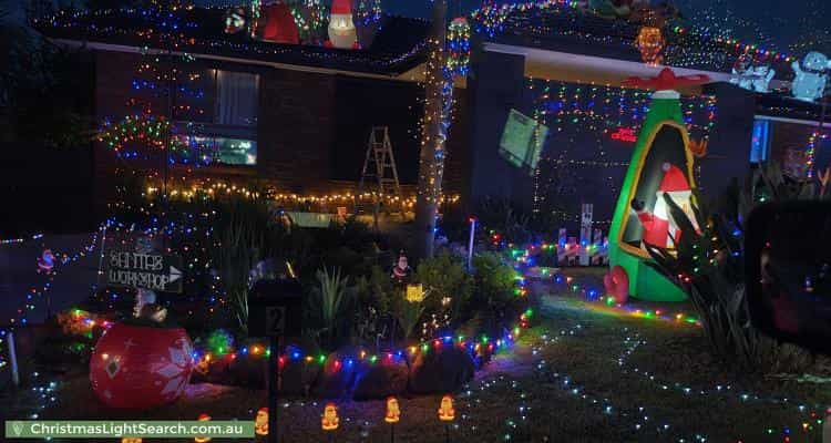 Christmas Light display at  Greenglades Court, Wandin North