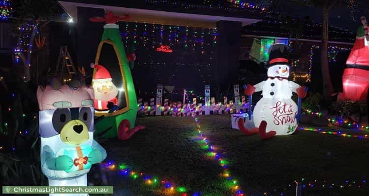 Christmas Light display at  Greenglades Court, Wandin North