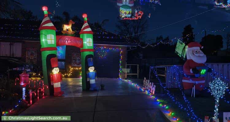 Christmas Light display at  Greenglades Court, Wandin North