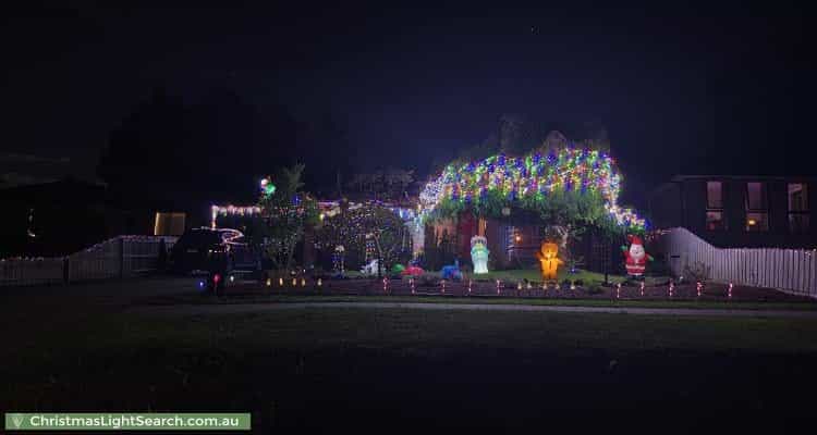Christmas Light display at  Connors Flat Road, Wandin North